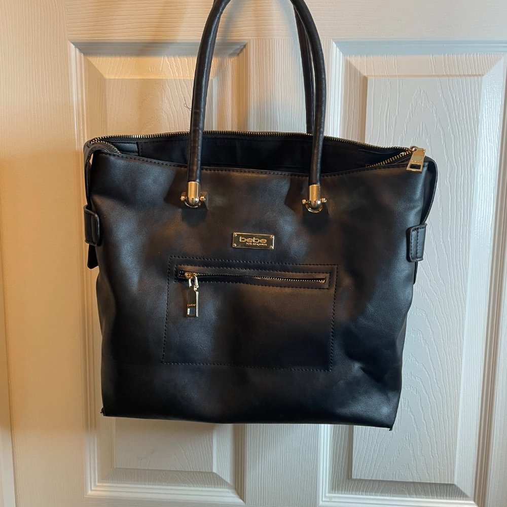 Bebe Los Angeles bag black gently used faux leather
